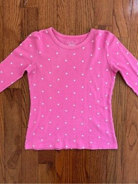 y2k pink heart long sleeve thermal by old navy